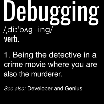 Artwork thumbnail, Debugging Definition T-shirt Programmers' Coding Gift Tee by Maindy