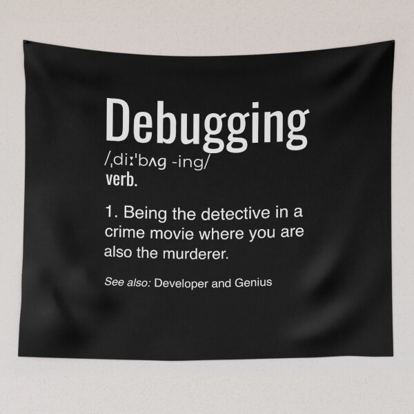 Item preview, Debugging Definition T-shirt Programmers' Coding Gift Tee designed and sold by Maindy.