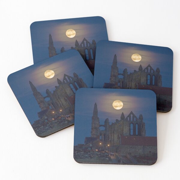 Item preview, Super Moon Rise over Whitby Abbey North Yorkshire Dracula  designed and sold by Spookydaz.