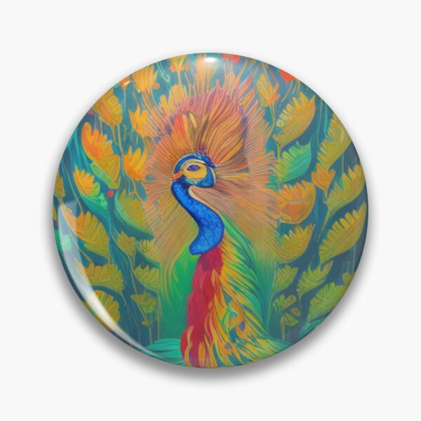 Item preview, Bright and Beautiful Peacock - Dancing in the Forest designed and sold by WBP Mart.