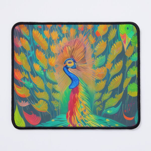 Item preview, Bright and Beautiful Peacock - Dancing in the Forest designed and sold by WBP Mart.
