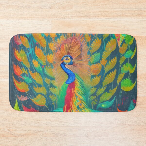 Item preview, Bright and Beautiful Peacock - Dancing in the Forest designed and sold by WBP Mart.