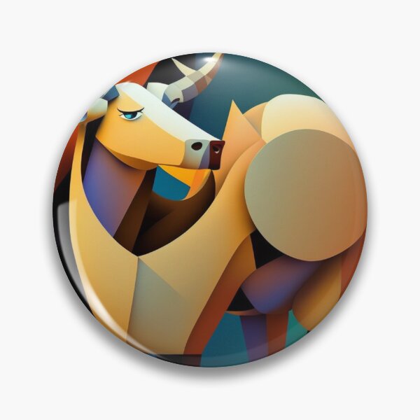 Item preview, The cubist moon and the enamored bull designed and sold by BeerBot.
