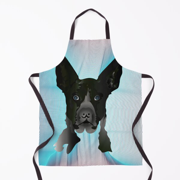 Item preview, Dog head with blue lines in background designed and sold by Bigrow.