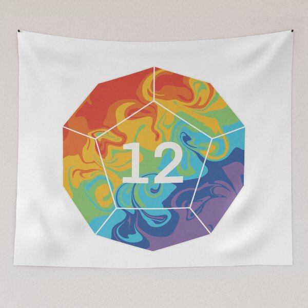 Item preview, Rainbow Swirl D12 designed and sold by SnugBugsGaming.