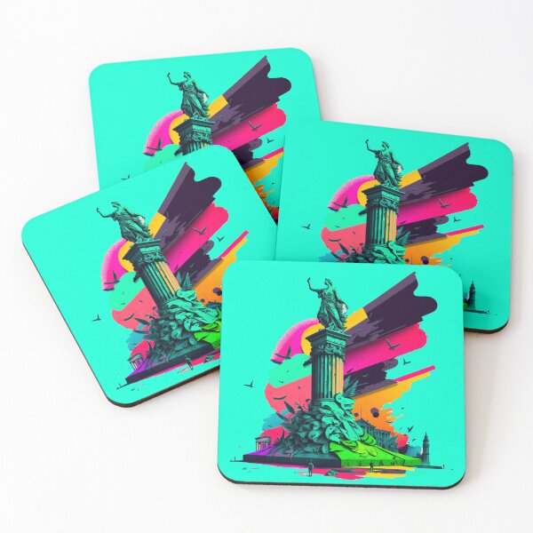 Item preview, Pop art colorful monument 2 designed and sold by popurbanart.