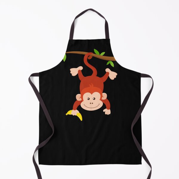 Item preview, Monkey Holding Banana Hanging Upside Down from Tree designed and sold by samshirts.