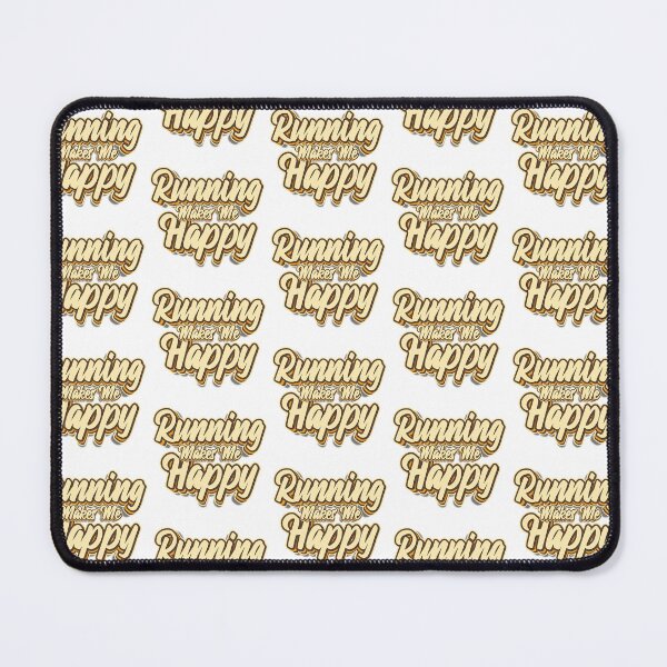 Item preview, Running makes me happy typography designed and sold by KondeHipe.