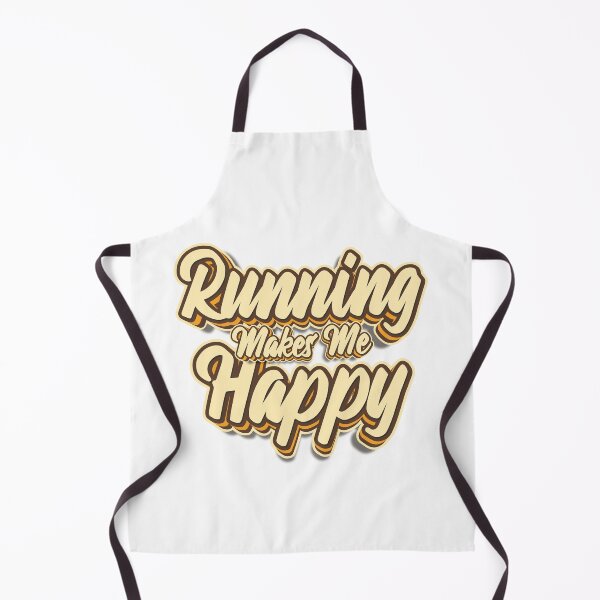 Item preview, Running makes me happy typography designed and sold by KondeHipe.
