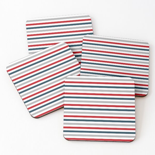 Item preview, Colorful horizontal navy stripes designed and sold by BattaAnastasia.