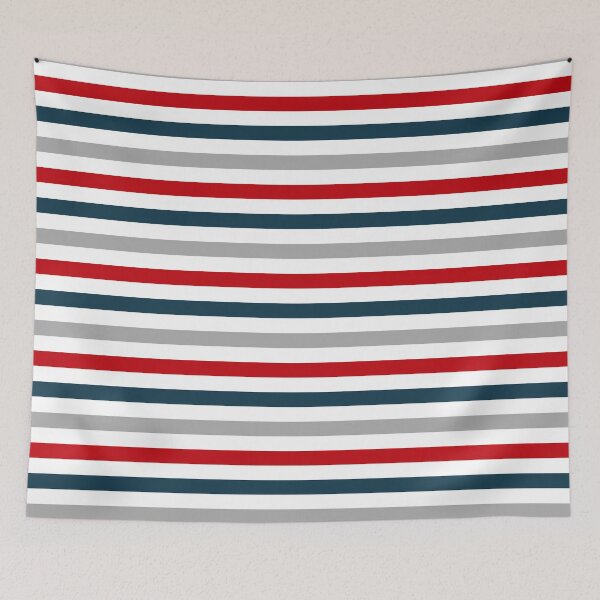 Item preview, Colorful horizontal navy stripes designed and sold by BattaAnastasia.