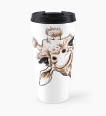 Sketch Giraffe Art Travel Mug