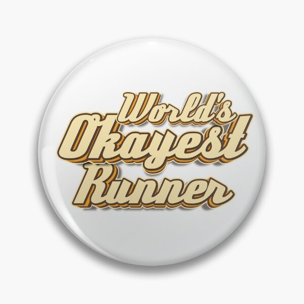 Item preview, World's Okayest Runner typography designed and sold by KondeHipe.