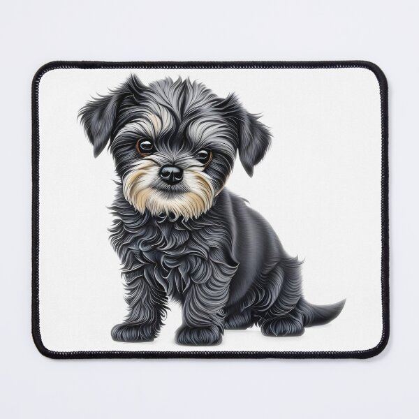 Item preview, Affenpinscher Puppy, charcoal drawing, Ai Generated Art designed and sold by ACC .