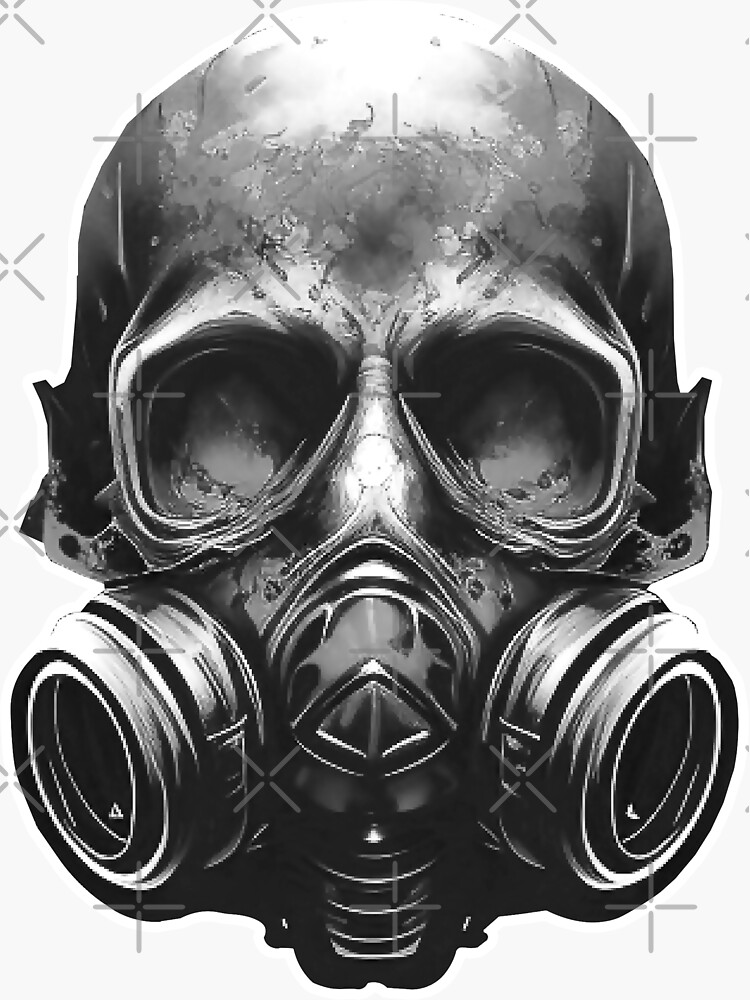 Biohazard Skull Gas Mask skull" by Truth Pixel | Redbubble