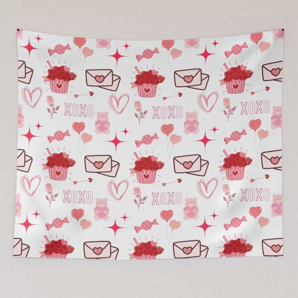 Item preview, valentine theme pattern designed and sold by Anannya  Mondal.
