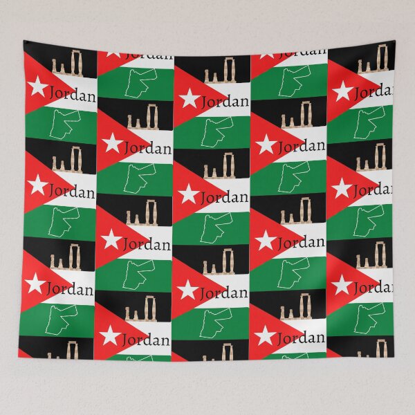 Item preview, Jordan flag designed and sold by designoorkh.