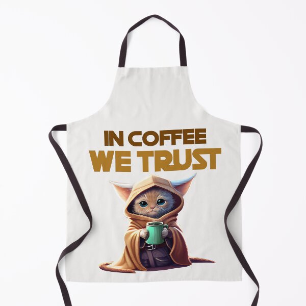 Item preview, Cat with cup of coffee in coffee we trust designed and sold by Cordiality.