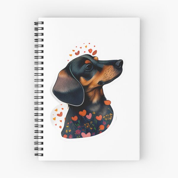Item preview, Lindo cachorro Dachshund con corazones de San Valentín designed and sold by blacedesigns.