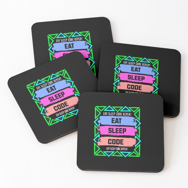 Item preview, Eat Sleep Code Repeat designed and sold by Minhal's Artful  Impressions.