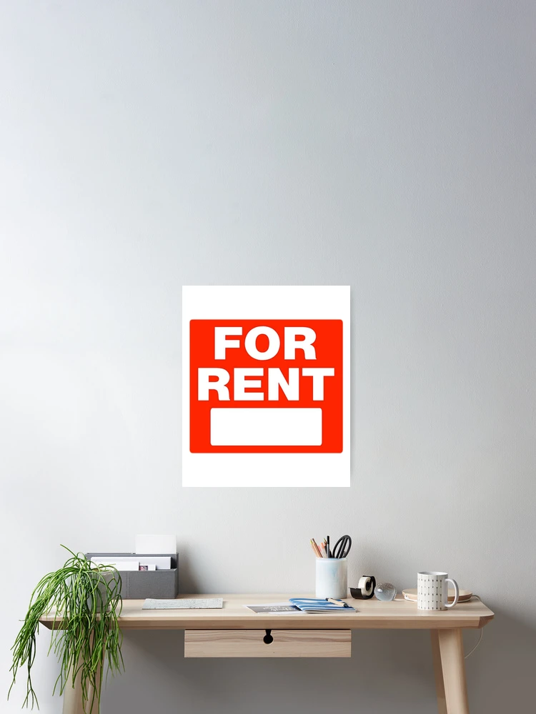 Thumbnail 2 of 3, Poster, For Rent Message designed and sold by Prestige313.