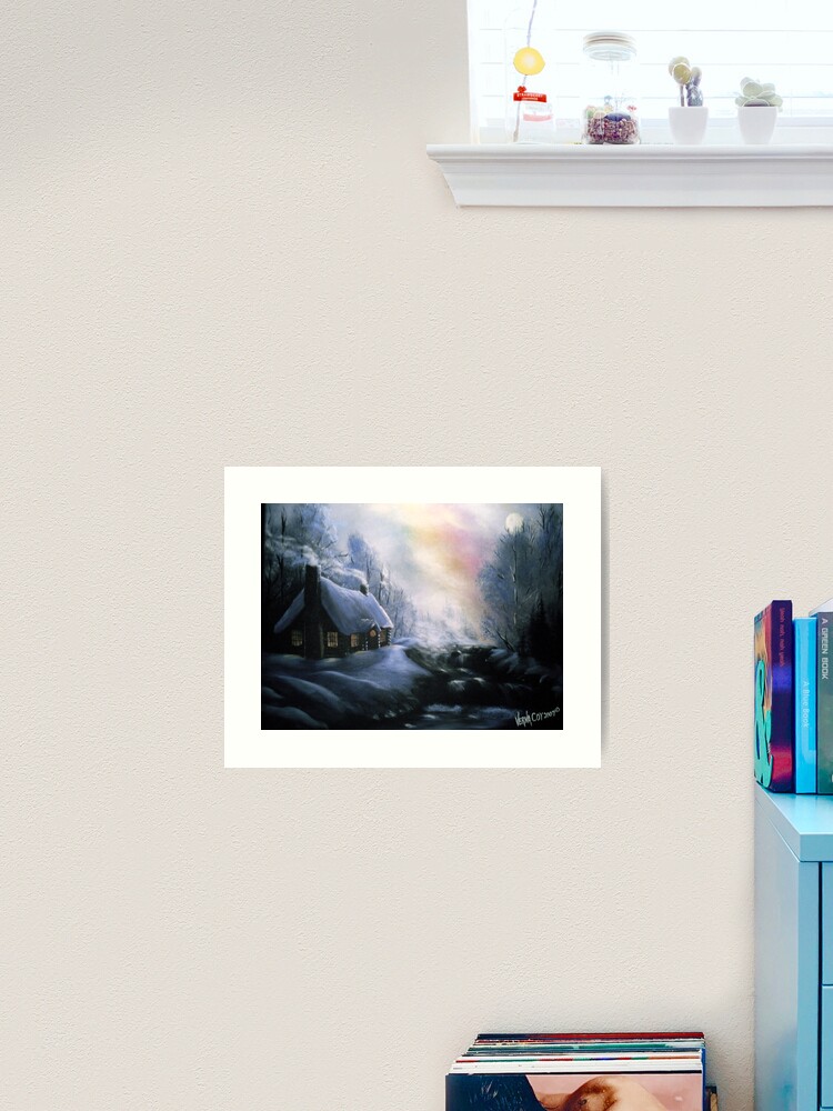Thumbnail 2 of 3, Art Print, An Alaskan Night designed and sold by VernaCoy.