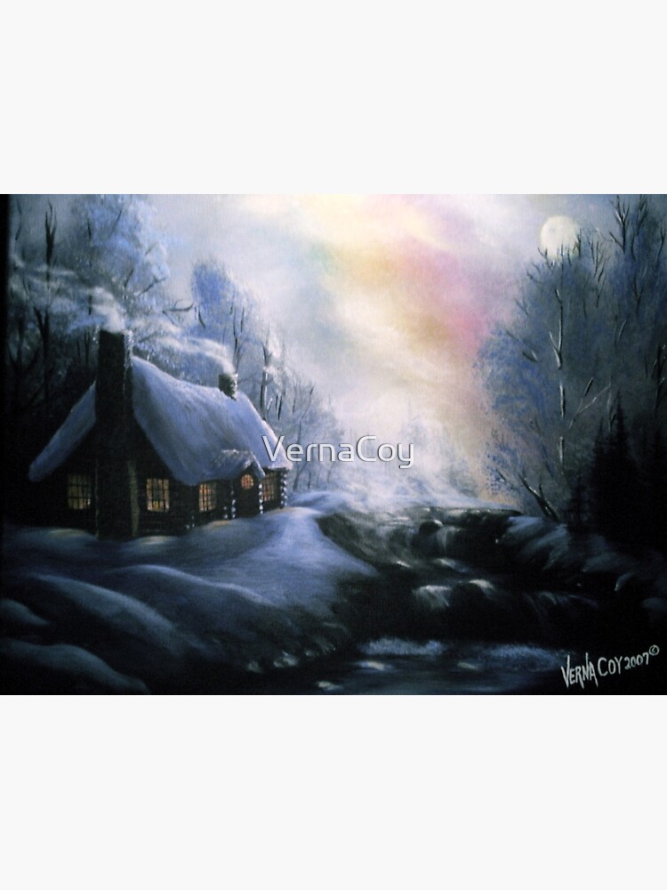 Thumbnail 3 of 3, Art Print, An Alaskan Night designed and sold by VernaCoy.