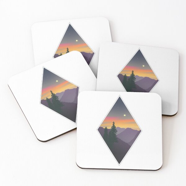 Item preview, Geometric Midwest Moonrise designed and sold by Lune Noire Designs.