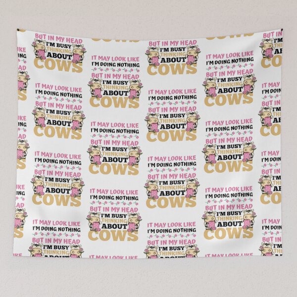 Item preview, Just busy thinking about cows designed and sold by FarmsteadAcers.