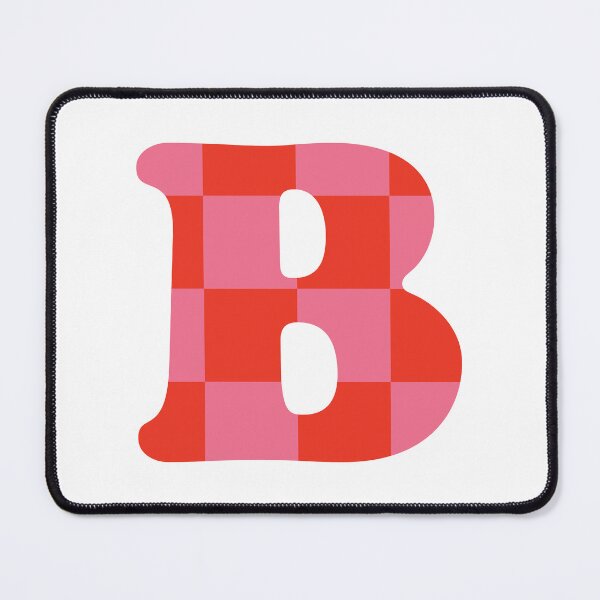 Item preview, B - Bold Letter | Pink & Red designed and sold by rracheell.