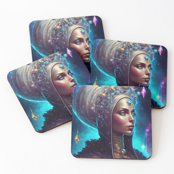 Item preview, Afrofuturistic Queen of Light Nr. 3 designed and sold by thesupremewiz.