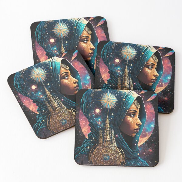 Item preview, Afrofuturistic Queen of Light Nr. 4 designed and sold by thesupremewiz.