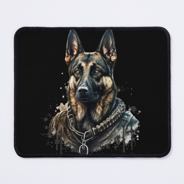 Item preview, German Shepperd K9 With Chain And Jacket Super Realistic designed and sold by adembulut.