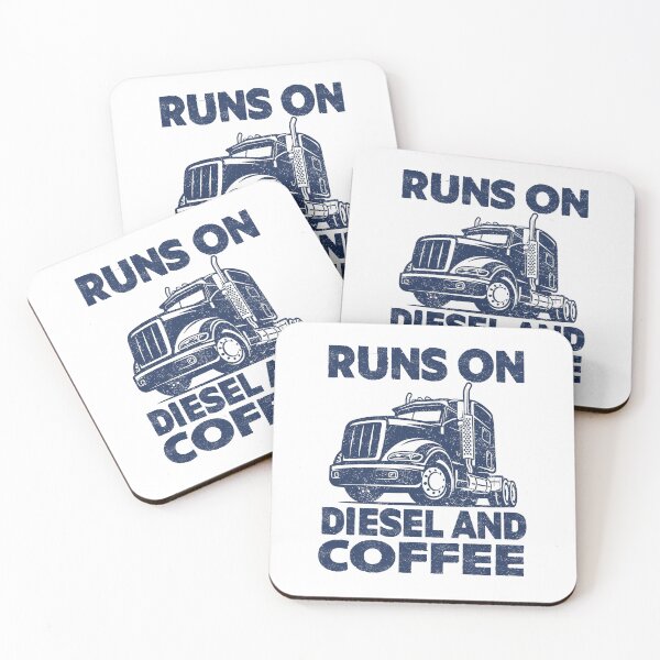 Item preview, Runs on diesel and coffee funny trucker  designed and sold by Majesticoo.