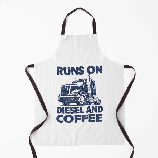 Artikelvorschau, Läuft mit Diesel und Kaffee, lustiger Trucker entworfen und verkauft von Majesticoo.