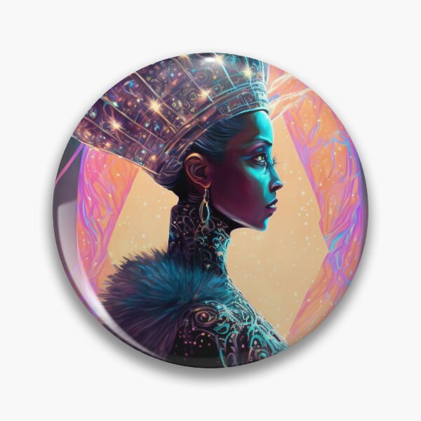 Item preview, Afrofuturistic Queen of Light Nr. 5 designed and sold by thesupremewiz.