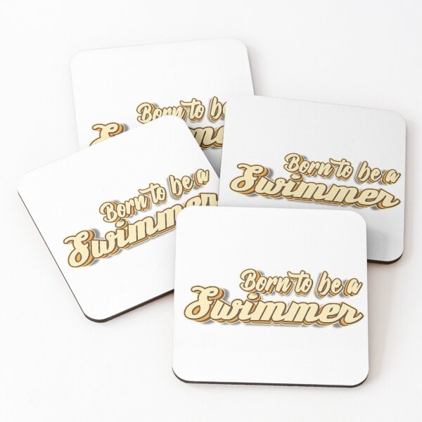 Item preview, Born to be a Swimmer typography designed and sold by KondeHipe.