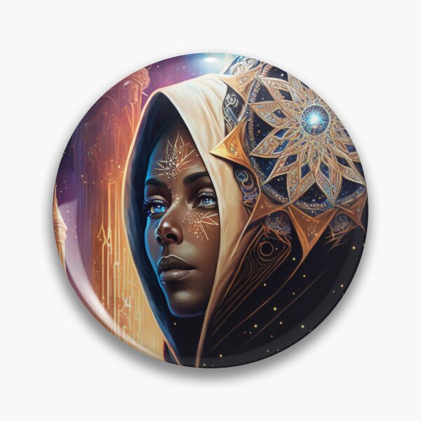 Item preview, Afrofuturistic Queen of Light Nr. 6 designed and sold by thesupremewiz.