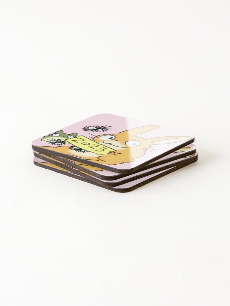 Thumbnail 4 of 5, Coasters (Set of 4), Chinese 2023 Rabbit Year designed and sold by R1ZED.