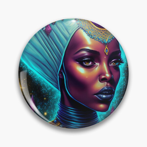 Item preview, Afrofuturistic Queen of Light Nr. 7 designed and sold by thesupremewiz.