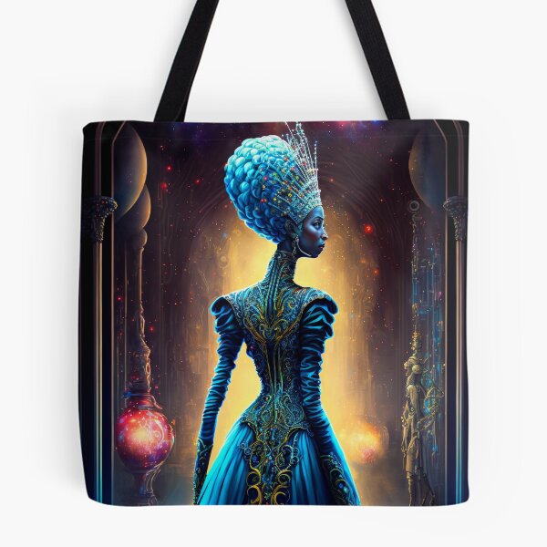 Item preview, Afrofuturistic Queen of Light Nr. 8 designed and sold by thesupremewiz.