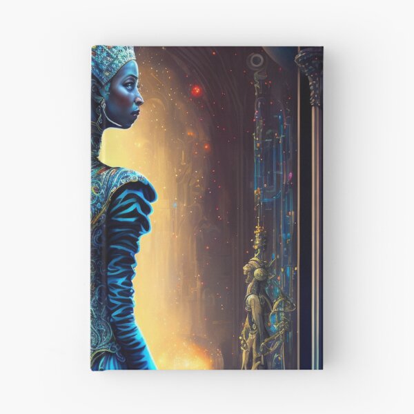 Item preview, Afrofuturistic Queen of Light Nr. 8 designed and sold by thesupremewiz.