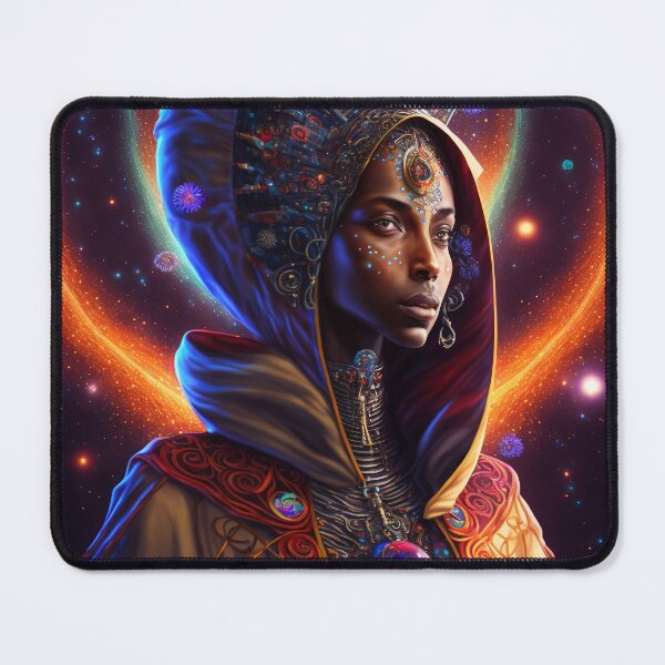 Item preview, Afrofuturistic Queen of Light Nr. 9 designed and sold by thesupremewiz.