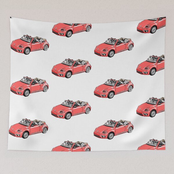 Item preview, Street Cat Carpool Red designed and sold by Easykiel-art.