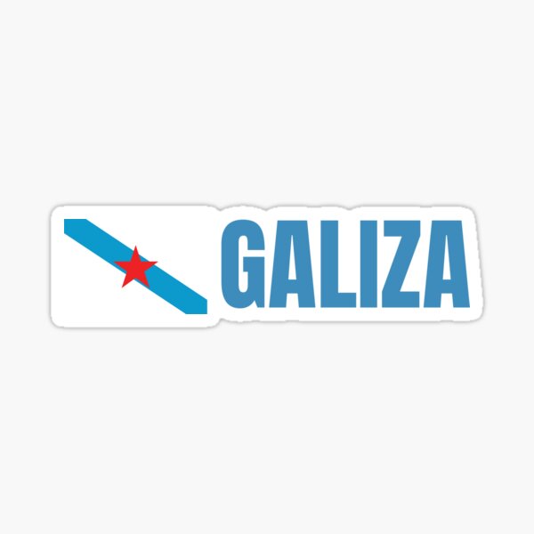 estreleira galiza bandera vintage Pegatina