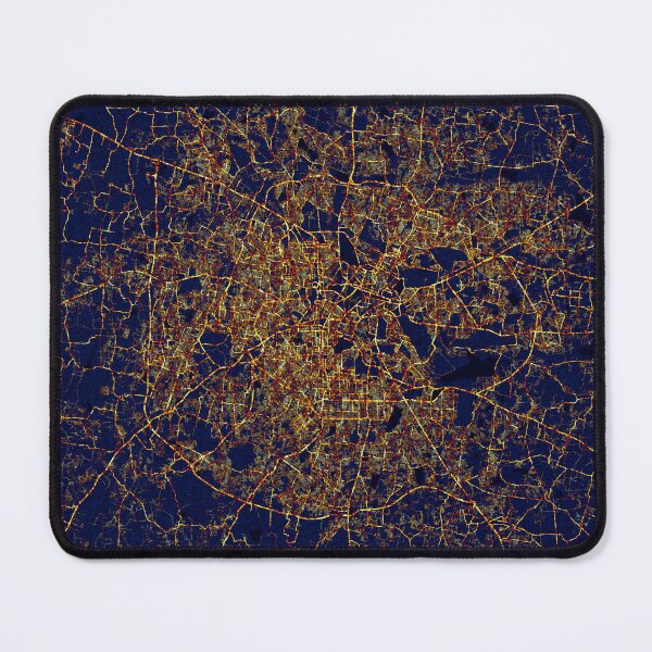 Item preview, Bengaluru, India China Map - City At Night designed and sold by deMAP.