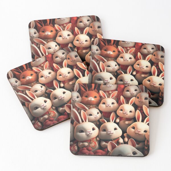 Item preview, Happy rabbits to celebrate Chinese New Year designed and sold by BeerBot.