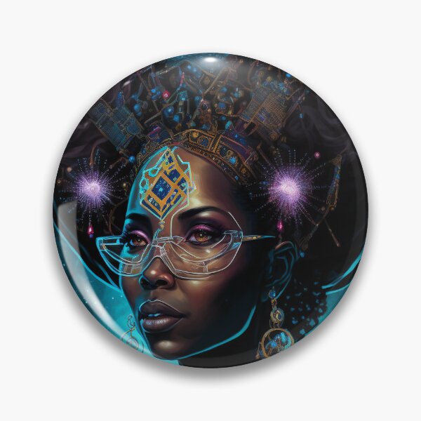 Item preview, Afrofuturistic Queen of Light Nr. 13 designed and sold by thesupremewiz.