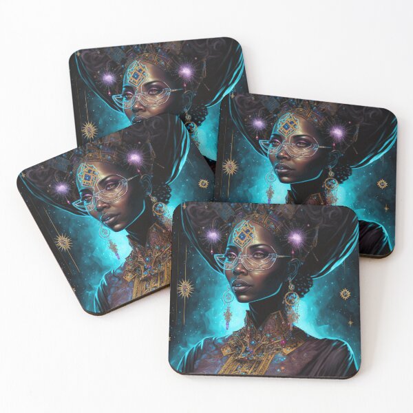 Item preview, Afrofuturistic Queen of Light Nr. 13 designed and sold by thesupremewiz.