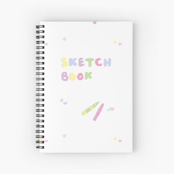 Cute Pastel Kidcore Sketchbook Cover with Crayons Hardcover Journal for  Sale by milksell